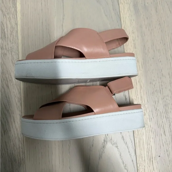 VINCE Platform Women's Blush Sandals - Picture 2 of 2